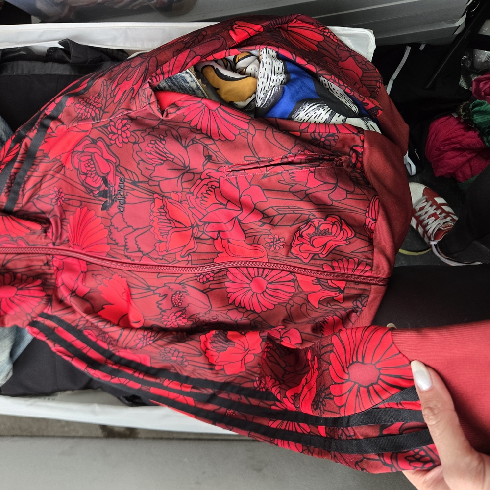 Floral Red Women's Jacket